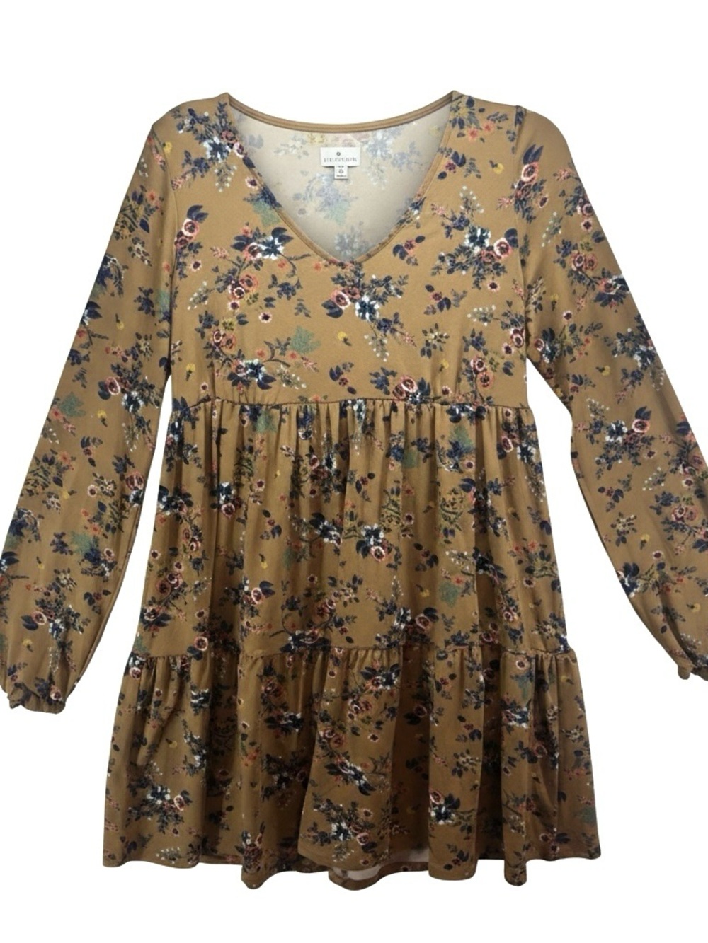 TRUE CRAFT Multicolor Floral Tunic
Top Babydoll Dress Boho Size L